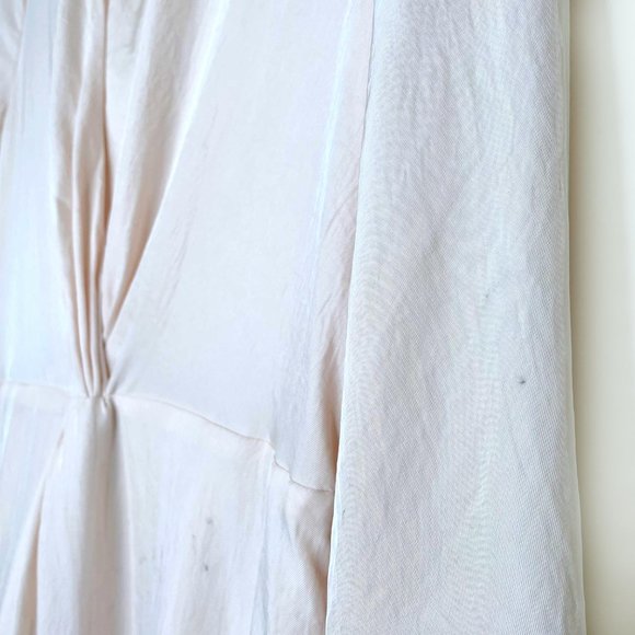 ⚡️SOLD⚡️ nwt vince satin twist drape long sleeve dress - size 8 - Picture 10 of 11